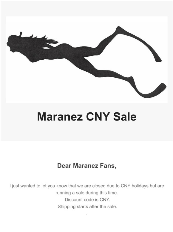 Maranez CNY Sale February 2022