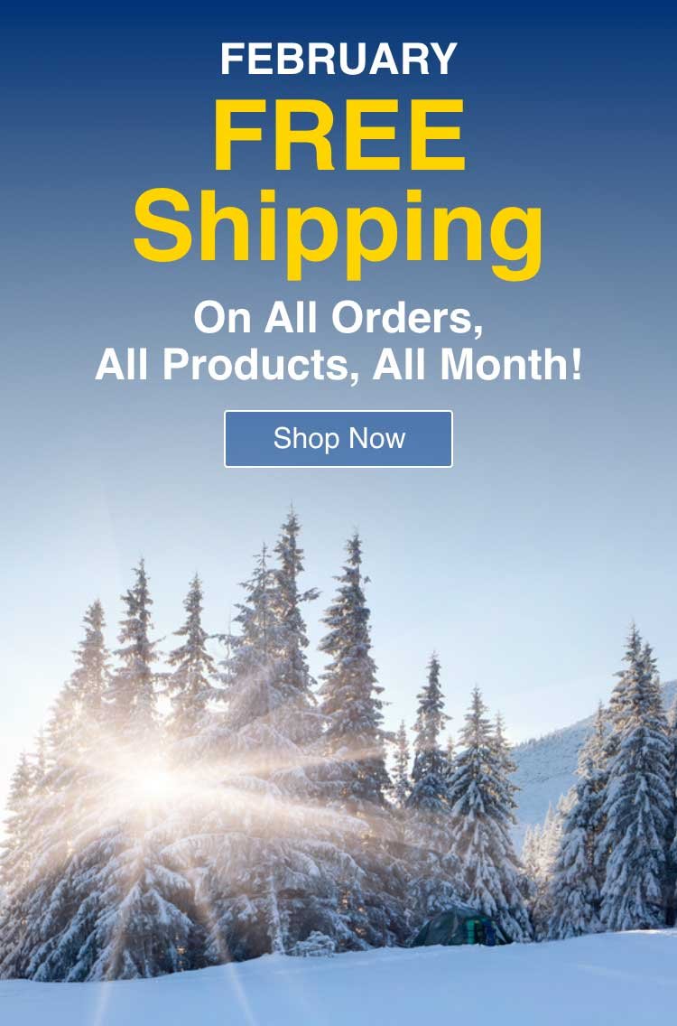 February Free Shipping Starts Now