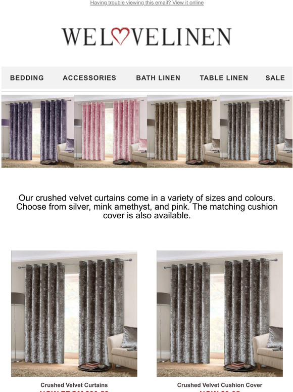 Crushed Velvet Curtains 