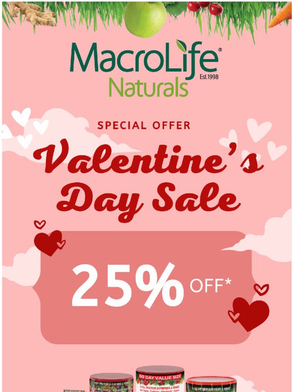  Get some Valentine's Day Love from MacroLife! 
