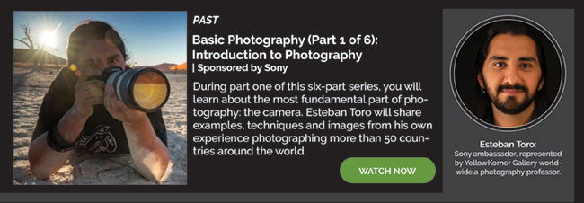 Basic Photography Part 1 of 6 - Watch Now!