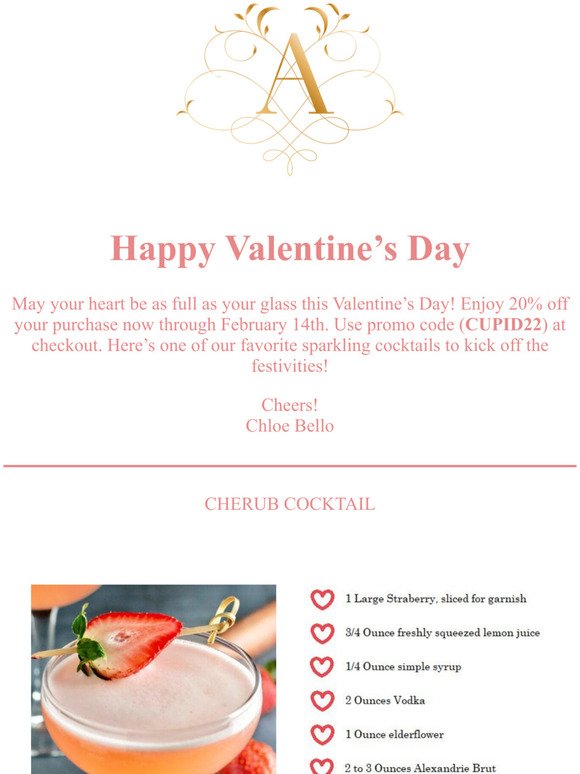 Happy Valentine's from Alexandrie Cellars!