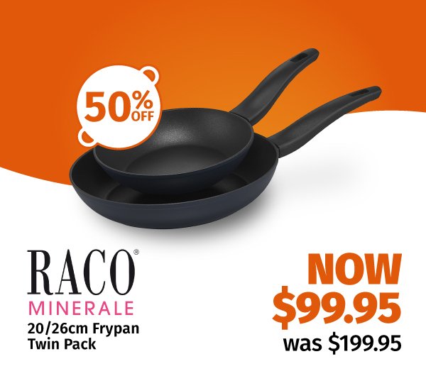Raco Minerale 20/26cm Frypan Twin Pack