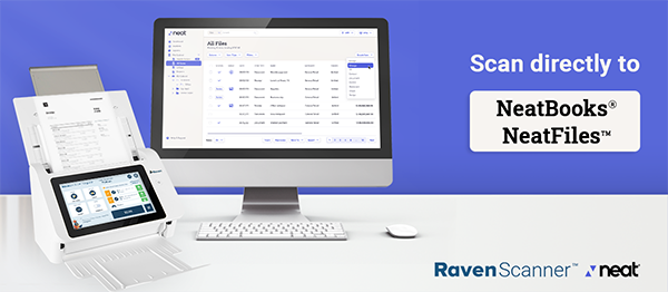Raven Scans Directly to NeatFiles and NeatBooks