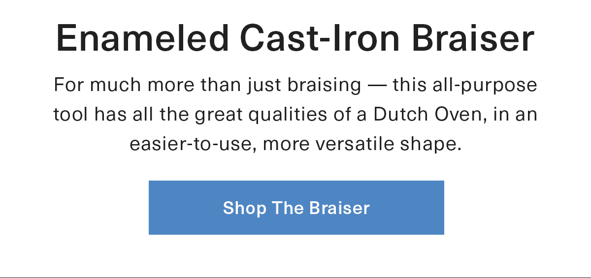 Misen New Drop Enameled CastIron Braiser Milled