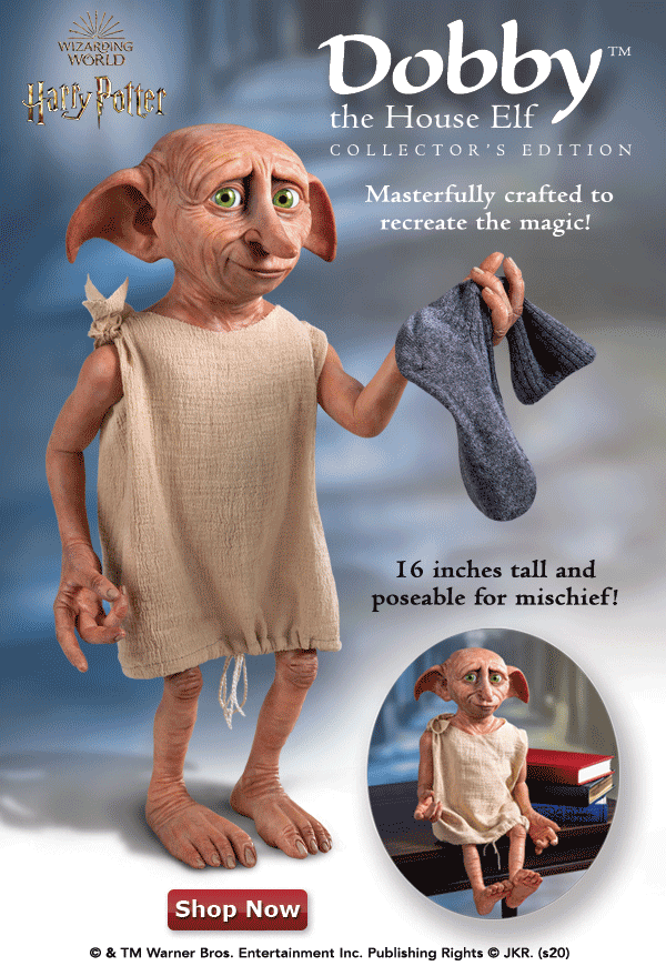 The Ashton Drake Galleries Online: Back In Stock!, HARRY POTTER Dobby is  finally Free to Visit Your Home!