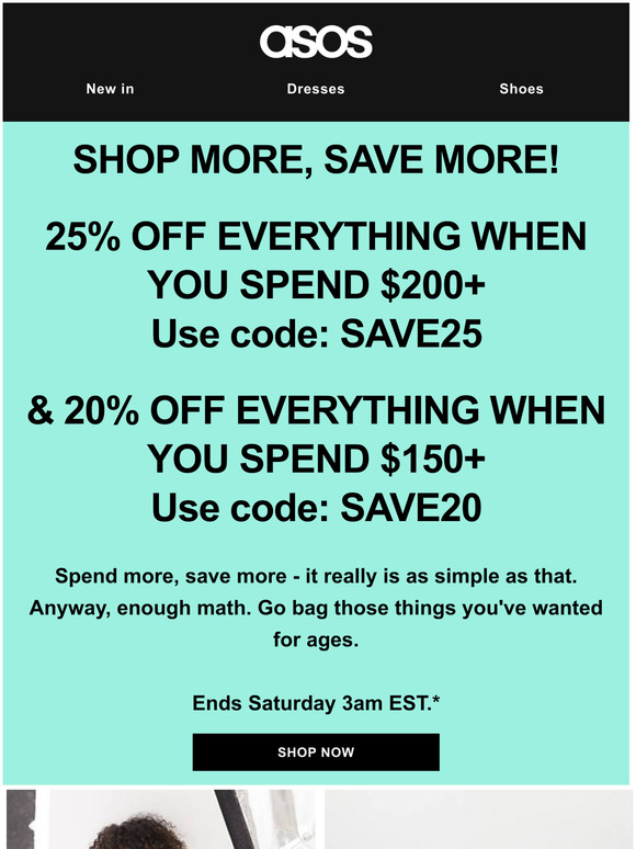 asos spend and save