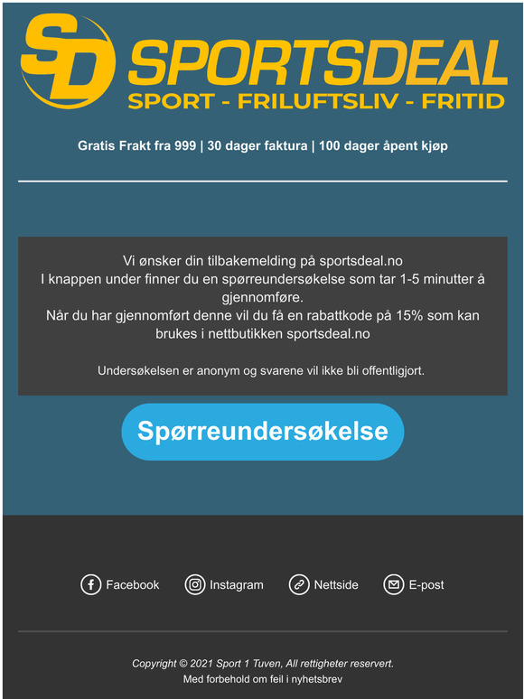 Sprreunderskelse - F 15% Rabatt