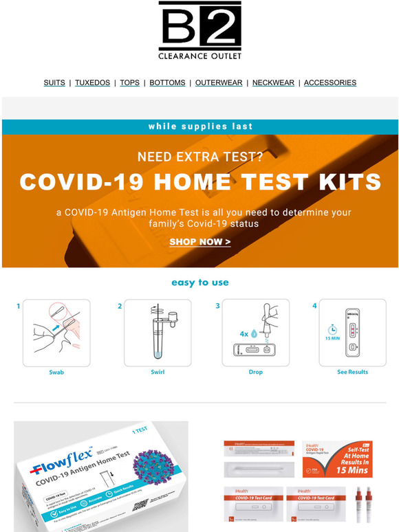 Bachrach Covid19 Home Test Kits Available Now! Milled