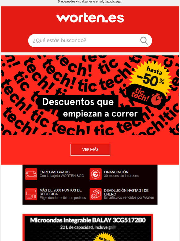 Worten: Tic Tech, hasta 50% de descuento! | Milled