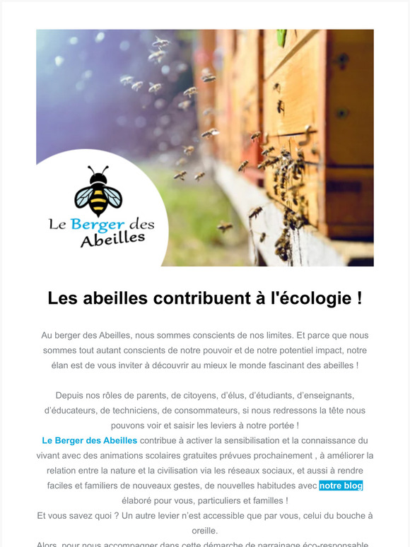 Les abeilles contribuent  l'cologie !