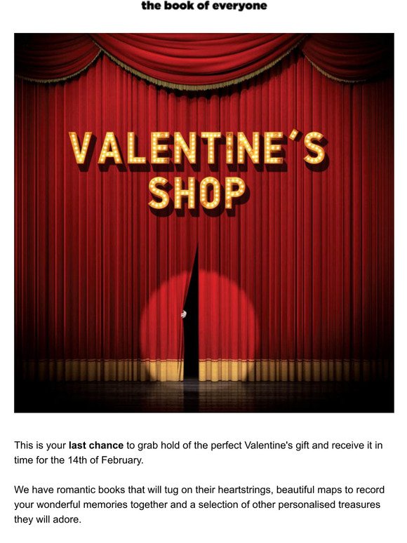 Welcome to your Valentine's Shop 
