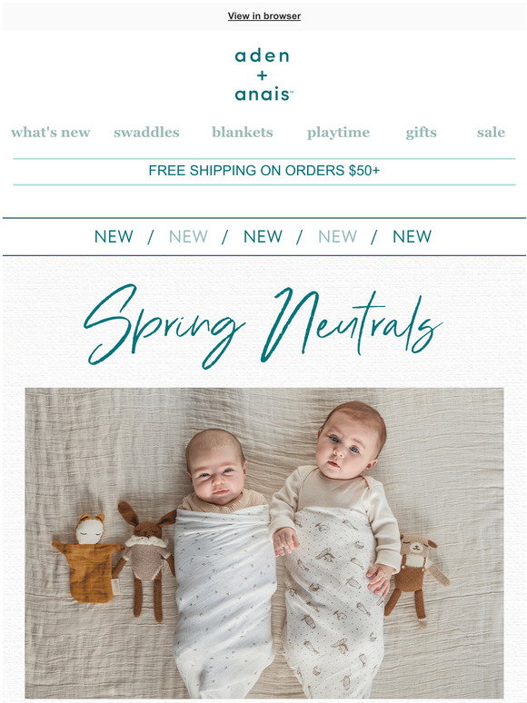 aden + anais this NEW print is Milled