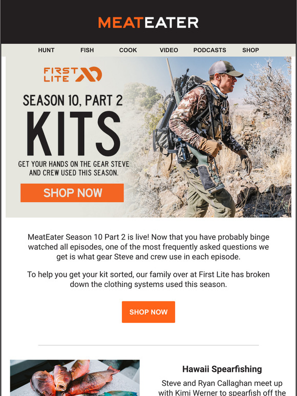 MeatEater Steve's First Lite Kits Milled