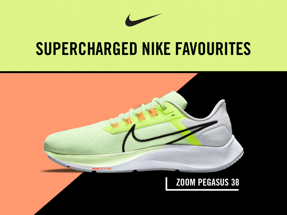 gif of rotating nike shoes (alphafly, vaporfly, pegasus)