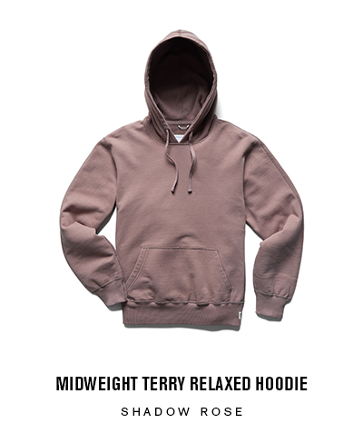 reigning champ desert rose hoodie