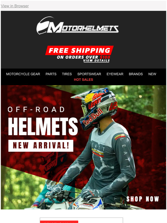 Gear Up! New Arrival Offroad Helmets Are Here