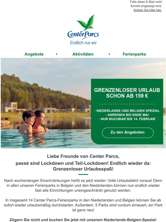  Volle Urlaubsfahrt voraus in unsere Parks in Belgien und den Niederlanden!