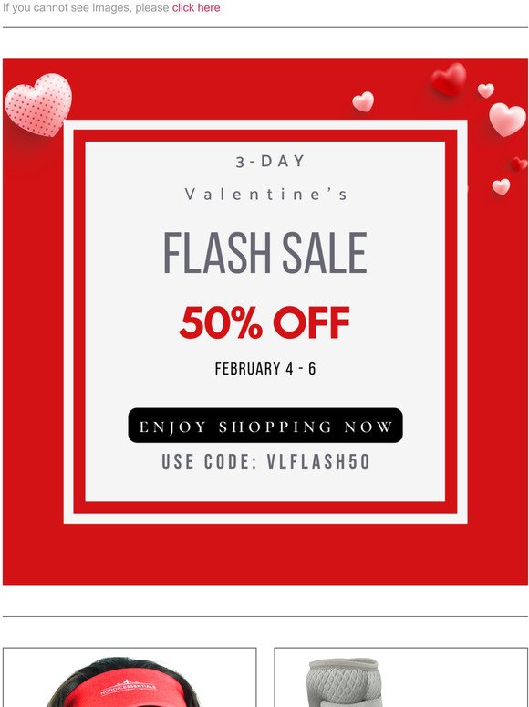 Get First Dibs On 3-Day Valentine's Flash Sale