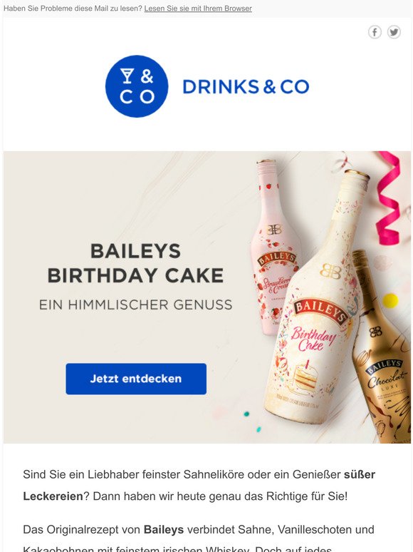 Baileys Birthday Cake: Feiern Sie jeden Tag wie Ihren Geburtstag 