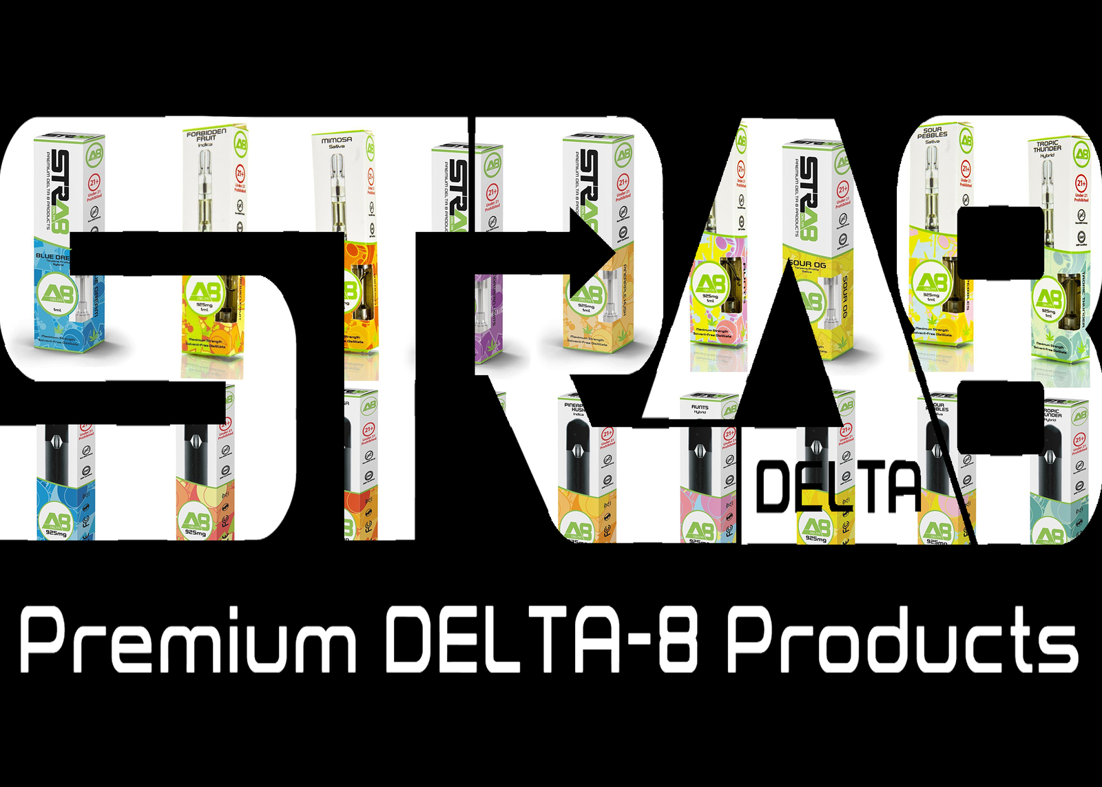 STRA8 Delta-8 THC Cartridges/Disposables