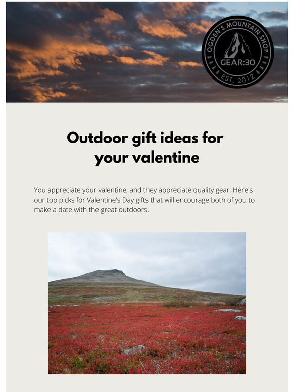 Outdoor gift ideas for your valentine 