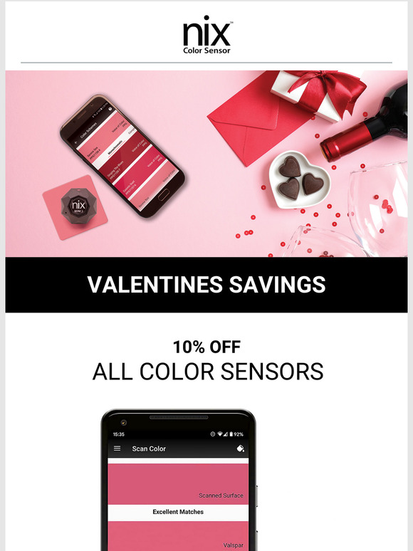 Valentines savings on color matching tech from Nix