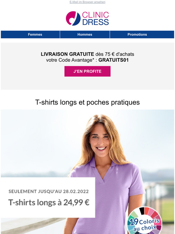 -24% sur les T-shirts longs // Lavage jusqu 60