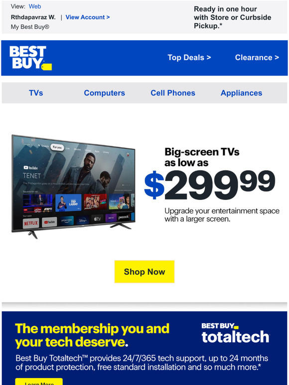 Best Buy These bigscreen TVs should be at the top of your list