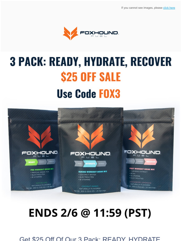  3 PACK SALE - ENDS TOMORROW 