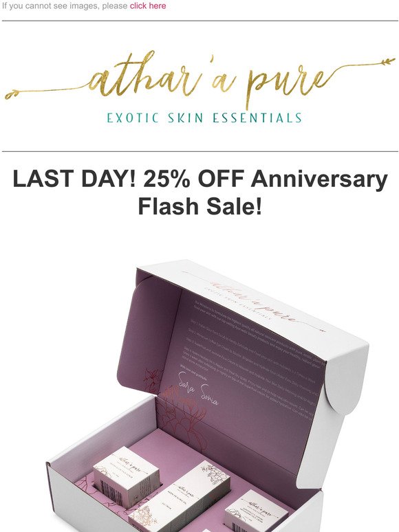 Last Day To Get 25% Off Sitewide!  