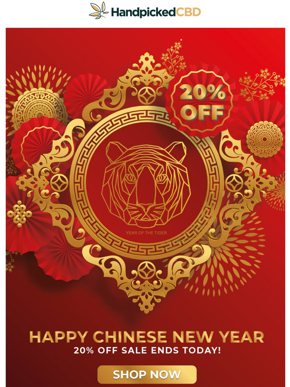 ENDS TODAY: 20% OFF Chinese New Year Sale! 