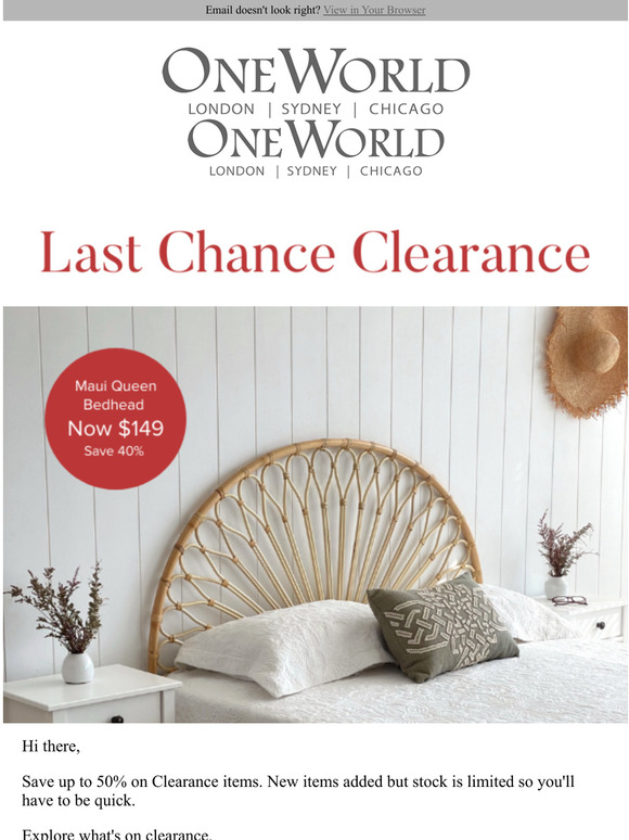 Last Chance Clearance