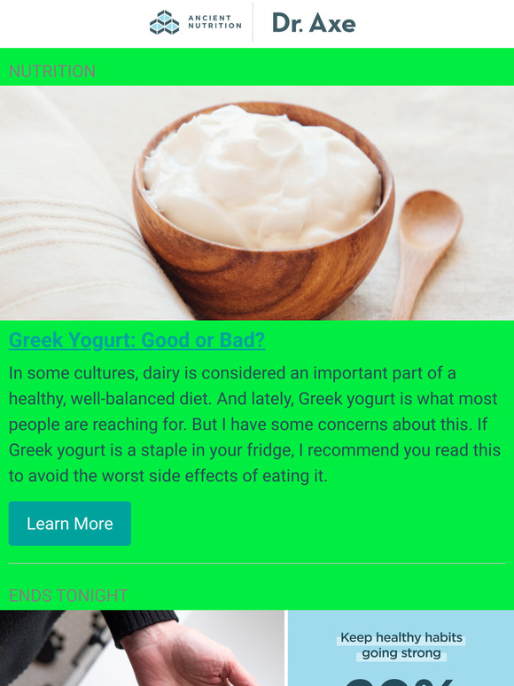 Ancient Nutrition Greek Yogurt Good or Bad? Milled