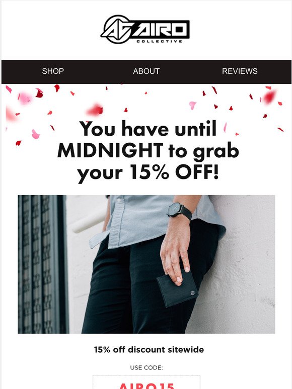 Last Chance for 15% Off