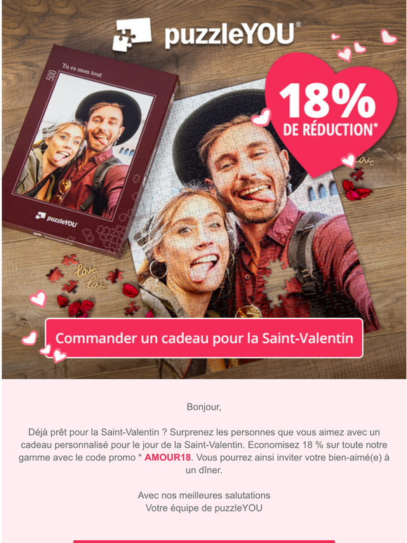 Le temps passe vite La Saint-Valentin approche  grands pas