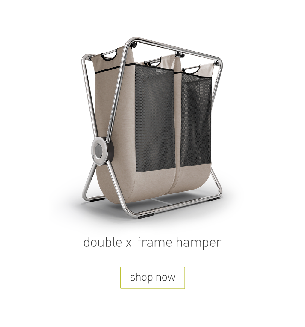simplehuman double x-frame hamper