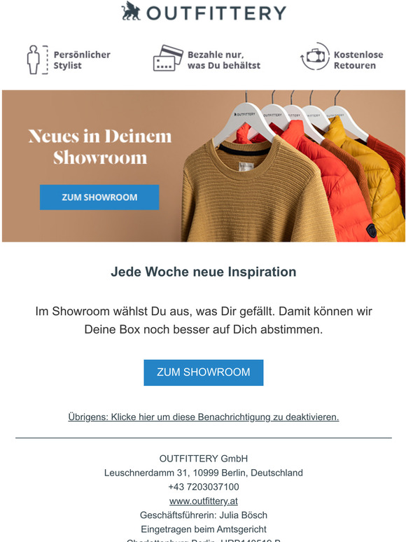 Dein Showroom wurde aktualisiert!