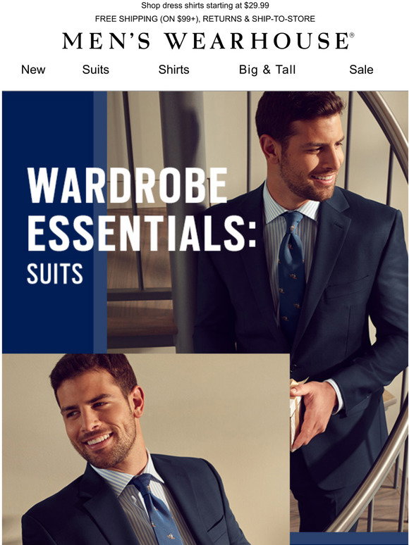 Men's Wearhouse: Wardrobe Essentials: Suits starting at $149.99 | Milled