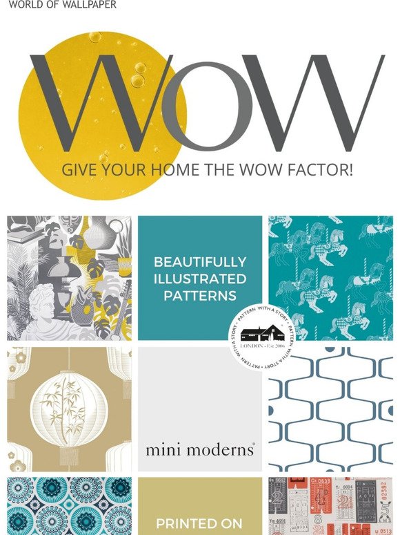 Fancy 10% off Mini Moderns wallpapers?  Find code inside!