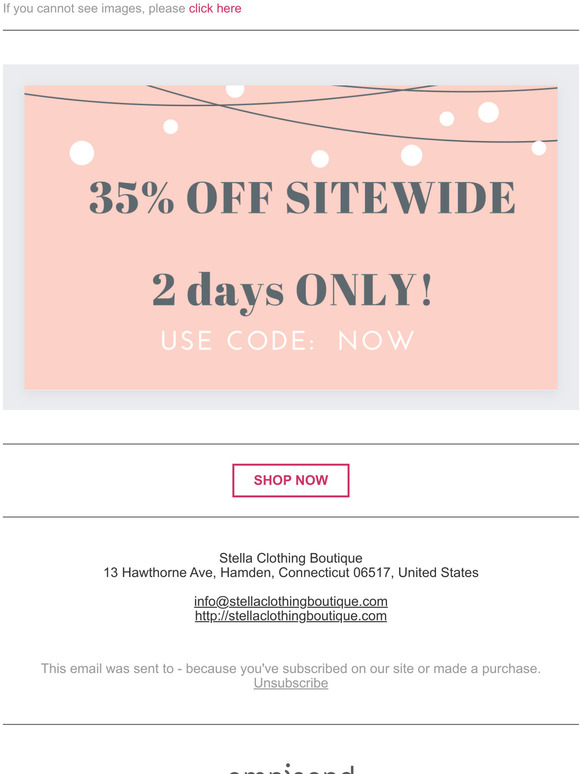 LAST HOURS OF 35% OFF!