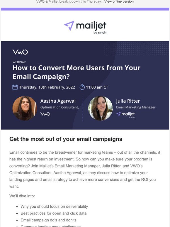 [Webinar] Increase conversions with email