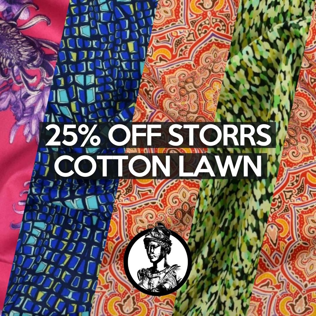 Cotton Lawn Fabric by the Yard