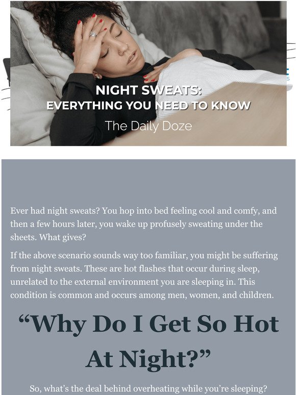 NIGHT SWEATS: Everything you need to know