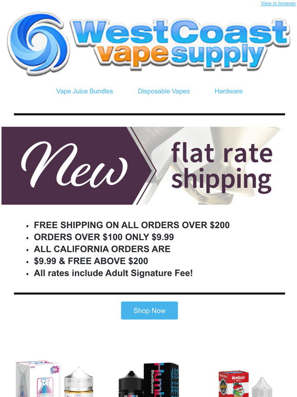 elfbar elfa master akku West Coast Vape Supply: Amazing New Products With Free Shipping On Orders  Over $200 & Only $9.99 On Orders Over $100
