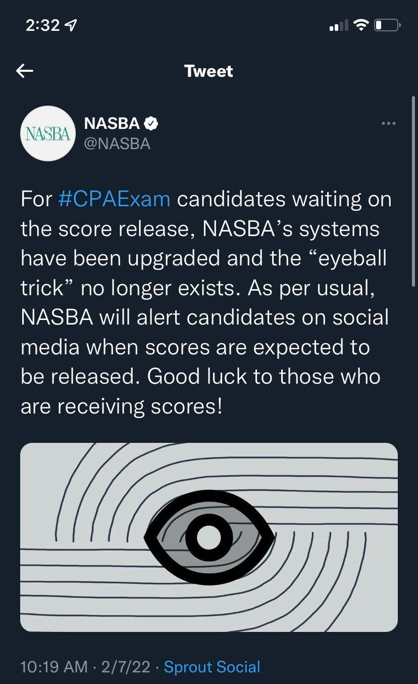 Universal CPA Review: NASBA kills the eyeball trick | Milled