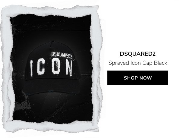 Dsquared2 Sprayed Icon Cap in black