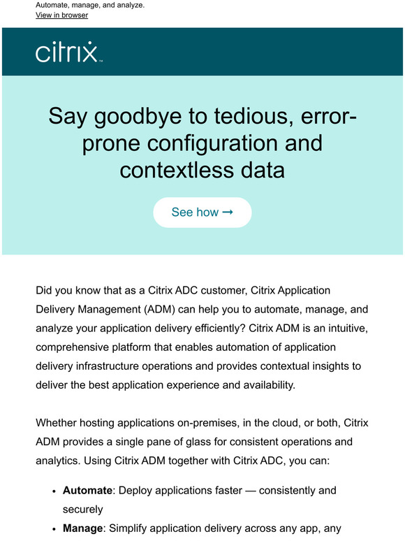 How do you simplify application delivery and get deeper insights?