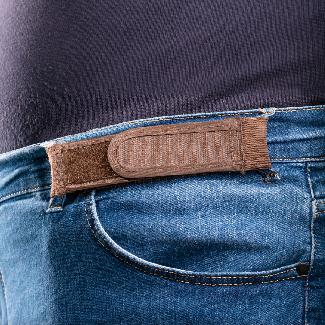 BeltBro Snap No Buckle Elastic Belt for Men and Women — Fits all