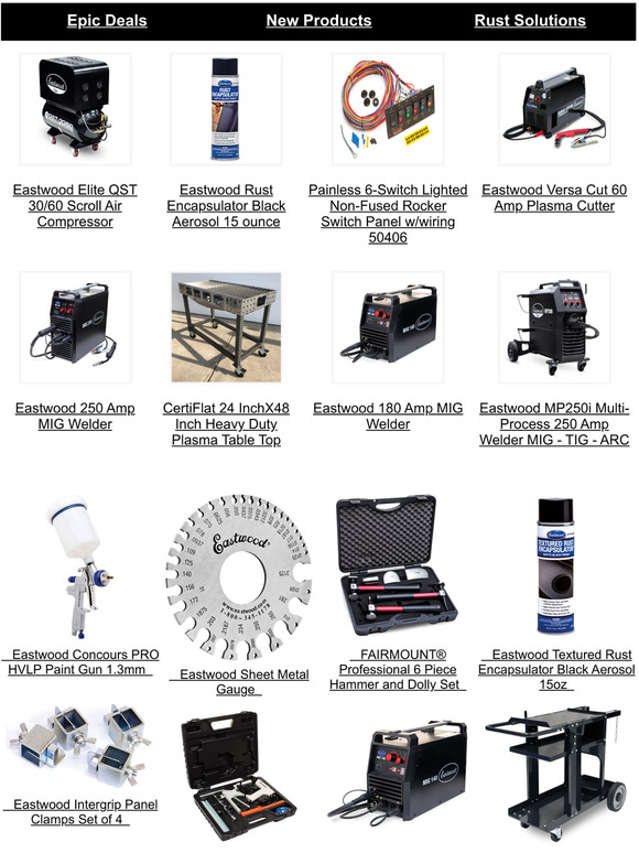 The Eastwood Company Save On The Right Tools For Your Project Milled